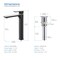 Kibi Tender-T Single Handle Bathroom Vessel Sink Faucet with Pop Up Drain C-KBF1020CB-KPW101CH - alternate 9